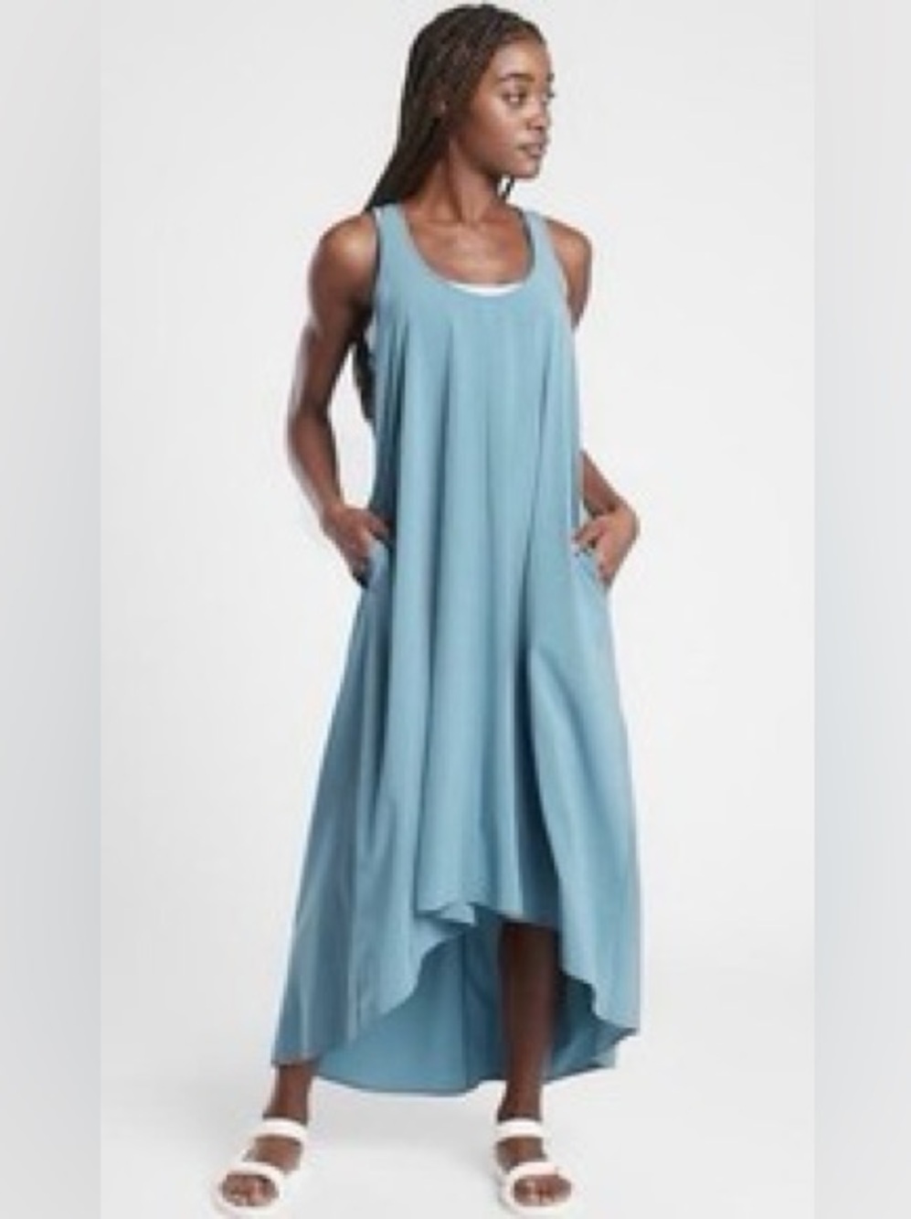 ATHLETA Presidio Maxi Dress in Riviera Blue
